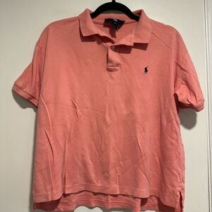 Vintage 90s Women’s Sz: Large Polo Sport Ralph Lauren Coral Polo Top.